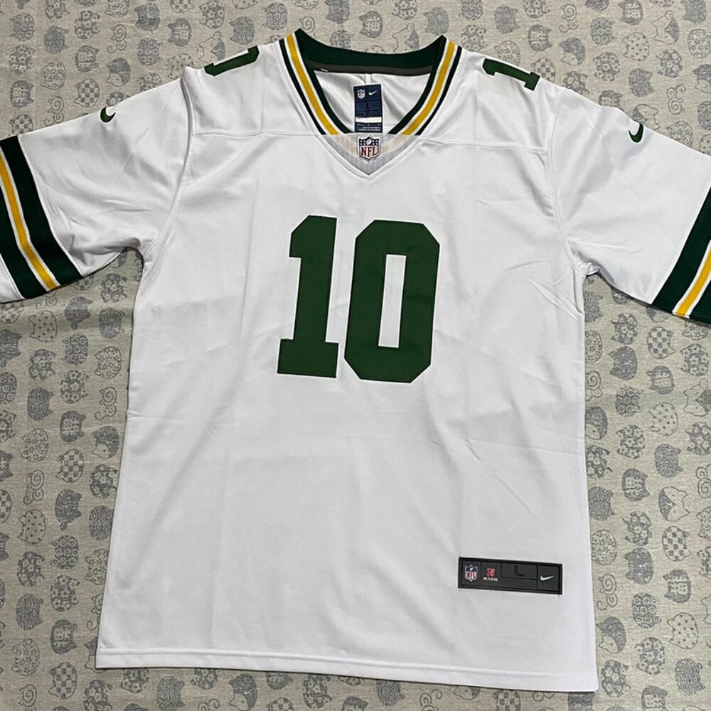 Nike Green Bay Packers Love No.10 White Jersey